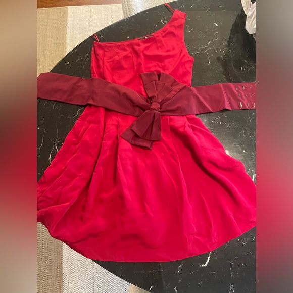 Jay Godfrey One Shoulder Ribbon Dress - Picture 1 of 2